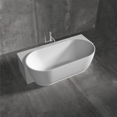 Hvidt Wall Badekar 187x98 Hvid