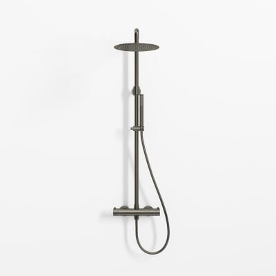 SS304 Brusesæt Ø25 Børstet Gunmetal PVD