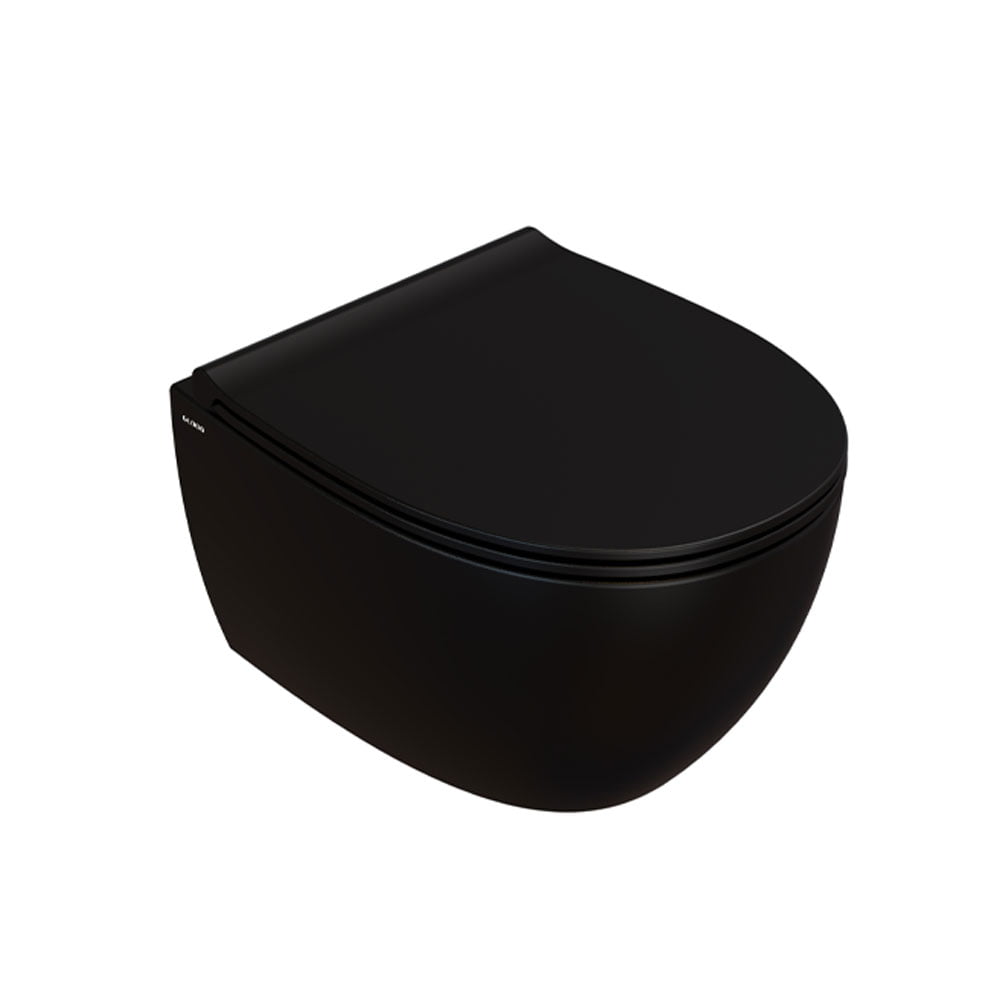 Globo 4ALL Væghængt Toilet 48x37 Mat Sort Globo 4ALL Væghængt Toilet 48x37 Mat Sort
