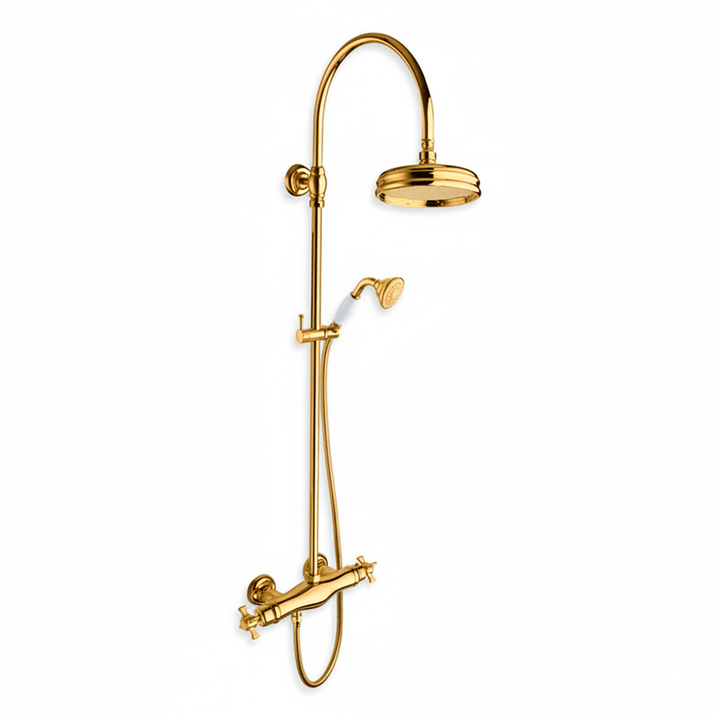 Classic CNC-486 Brusesæt Poleret Guld Messing PVD Classic CNC-486 Brusesæt Poleret Guld Messing PVD