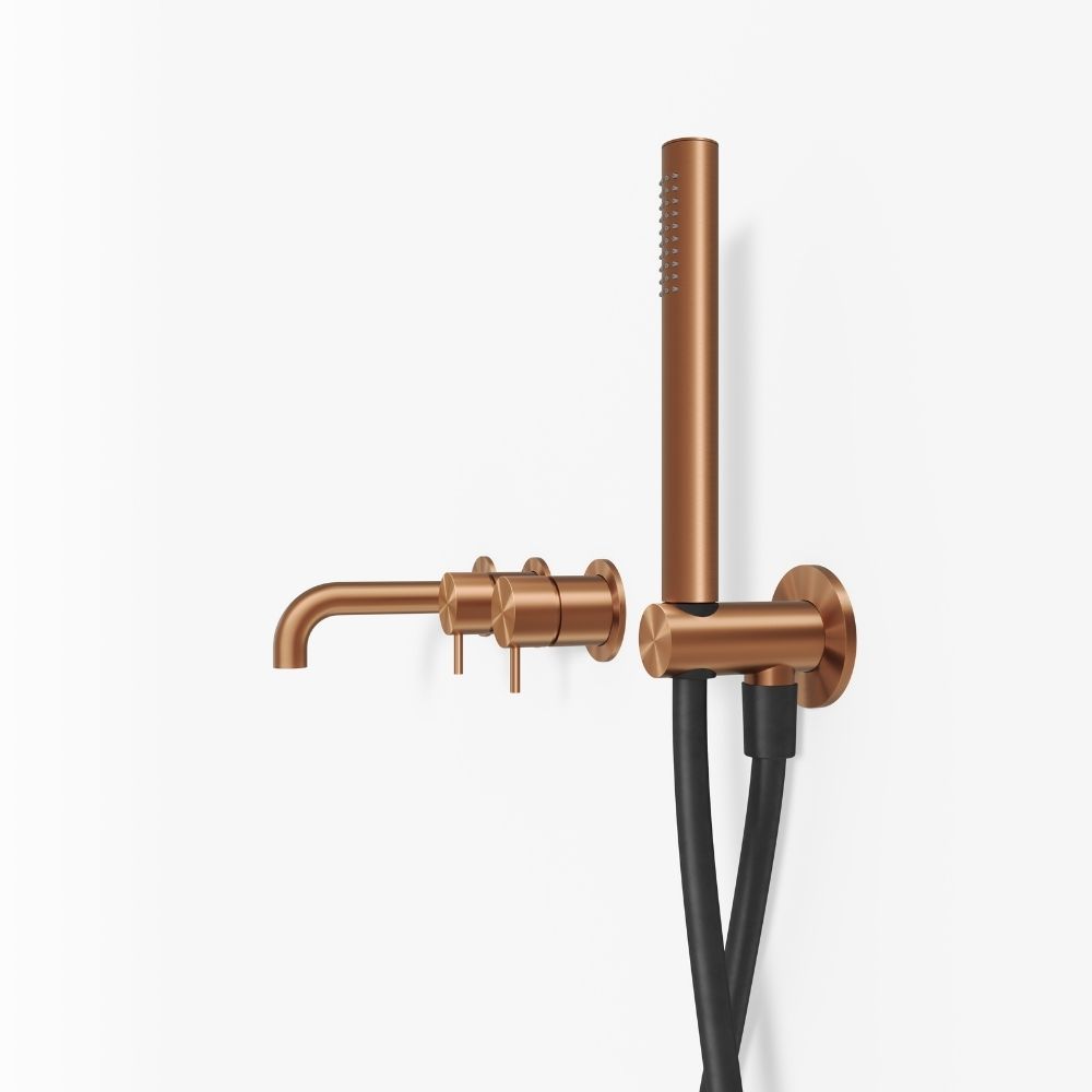 Kararmatur Mixer 15 cm Børstet Kobber PVD Kararmatur Mixer 15 cm Børstet Kobber PVD - Billede 2