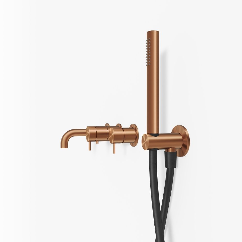 Kararmatur Termostat 19 cm Børstet Kobber PVD Kararmatur Termostat 19 cm Børstet Kobber PVD - Billede 2